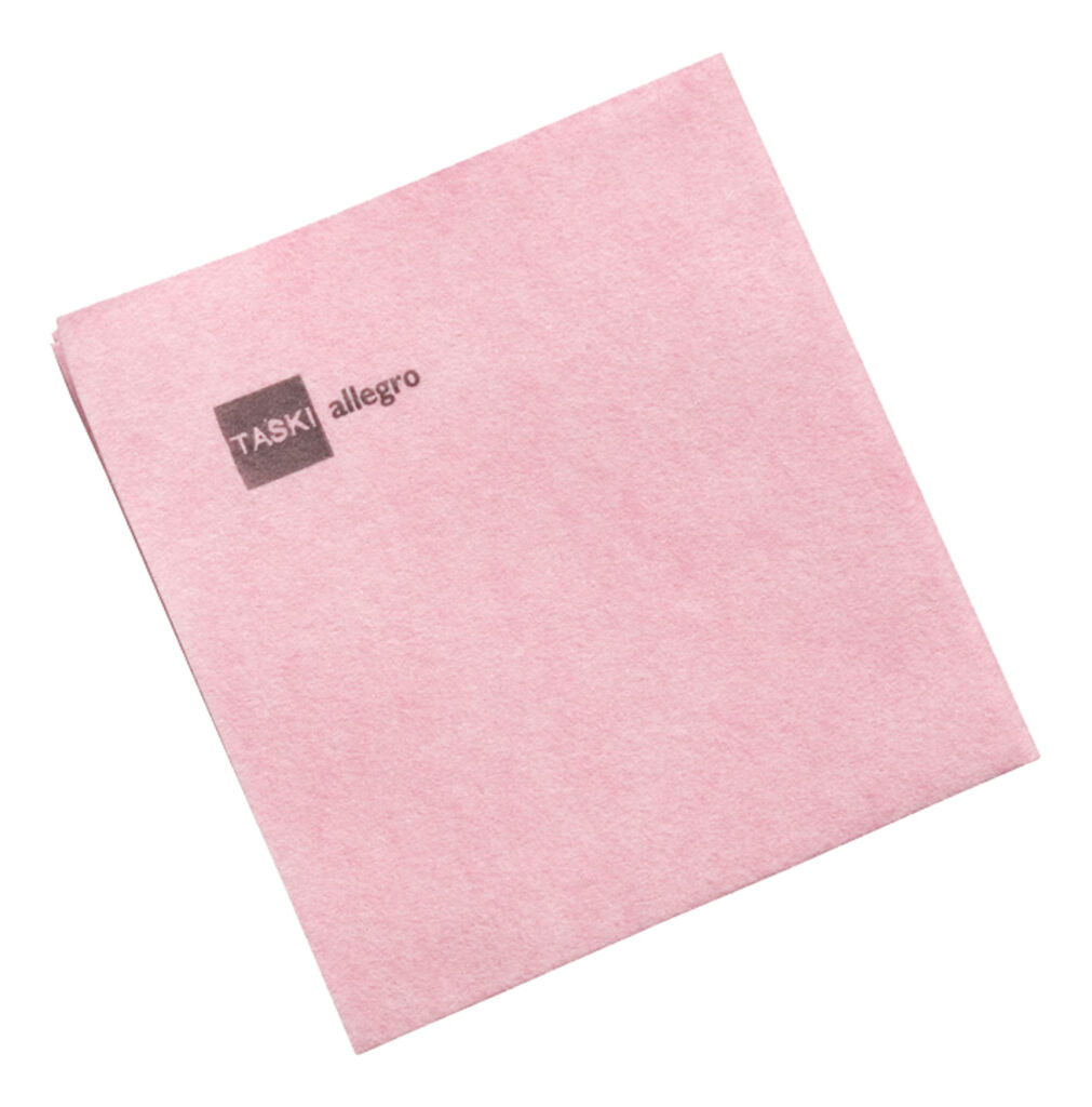 TASKI Allegro reinigingsdoek 100st - 38 x 40 cm - Rood - De professionele en multifunctionele reinigingsdoek