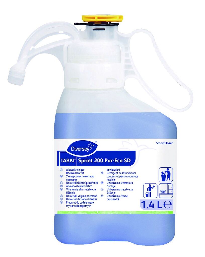 TASKI Sprint 200 Pur-Eco SD 1.4L - Detergent multifuncțional concentrat pentru suprafețe lavabile