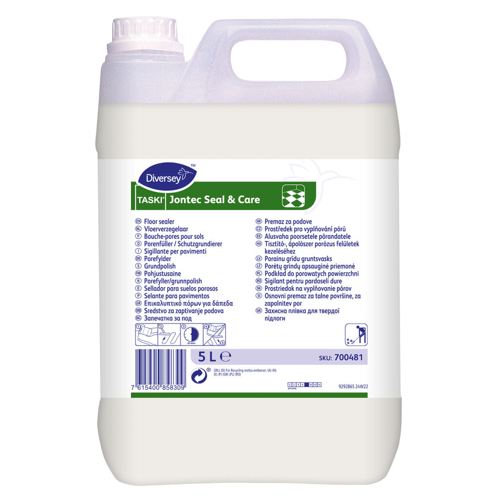 TASKI Jontec Seal & Care 2x5L - Sigilant și emulsie cu luciu intens pentru restaurarea șiprotejarea pardoselilor