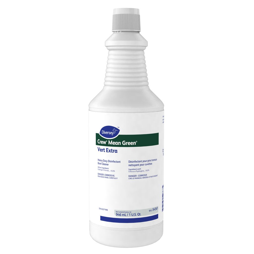 Crew® Mean Green Toilet Bowl Cleaner, 946ml, 12/CT - Nettoyant de cuvette désinfectant à usage intensif