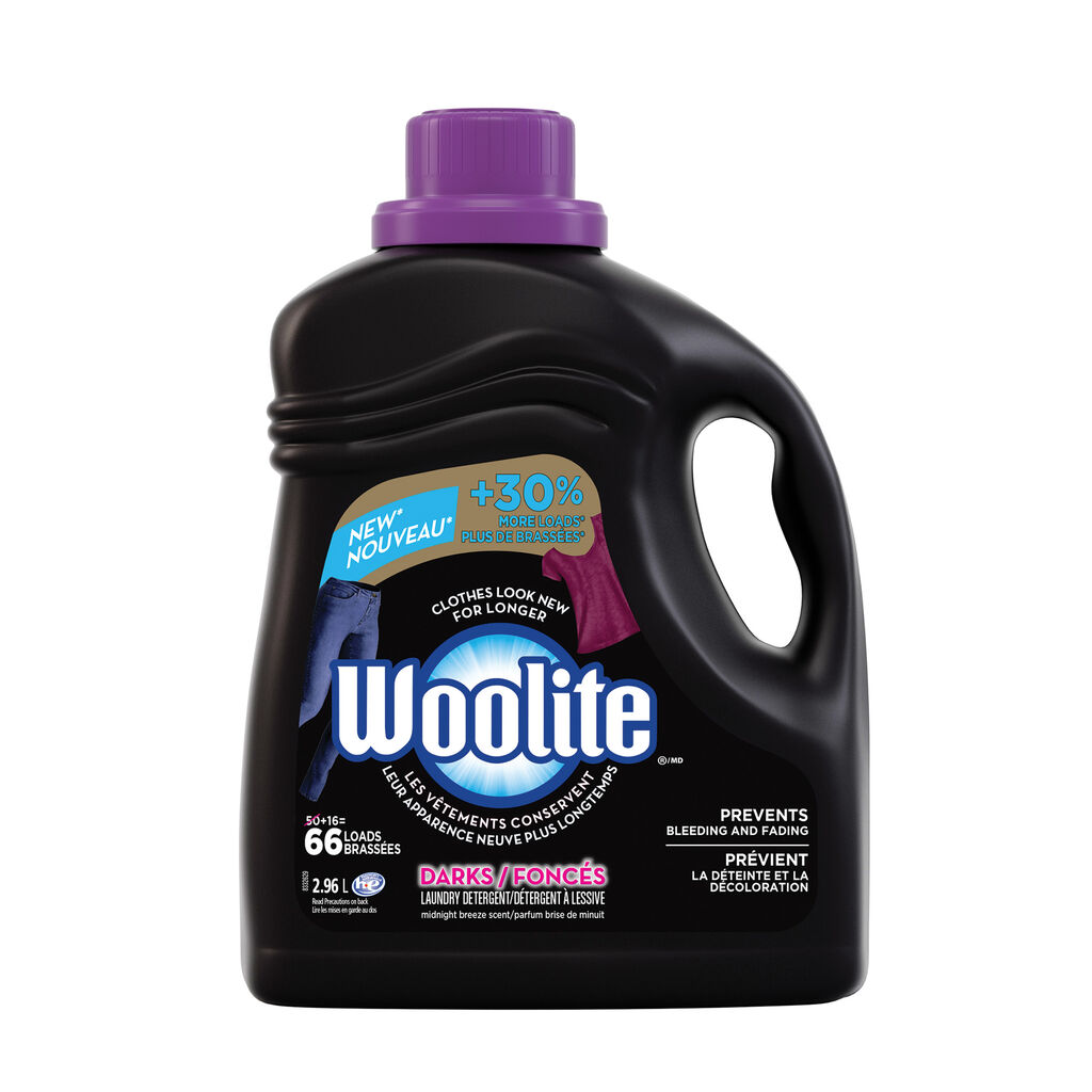 Woolite® Laundry Detergent Darks - Midnight Breeze Scent, 2.96L, 4/CT