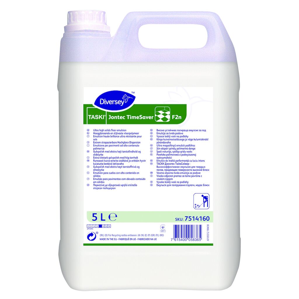 TASKI Jontec TimeSaver F2n 2x5L - Emulsion haute brillance exceptionnellement résistante pour les sols