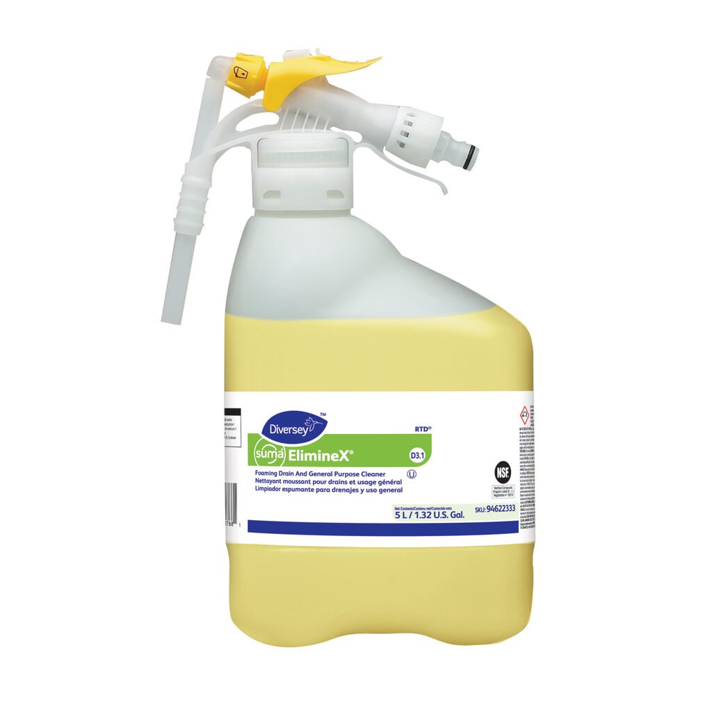 Suma® ElimineX® D3.1 D3.1, 5L - Foaming Drain and General Purpose Cleaner