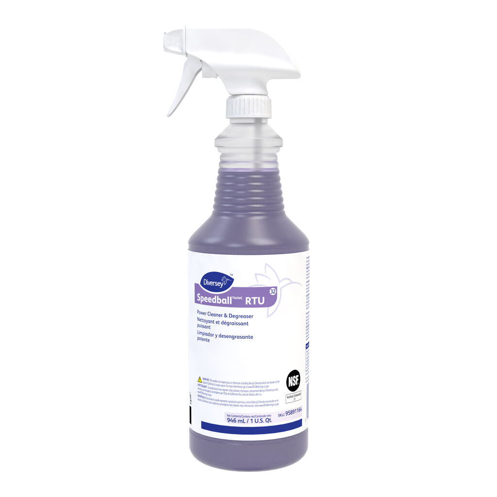 Speedball™ RTU Power Cleaner & Degreaser, 32foz, 12/CT - Nettoyant puissant et dégraissant