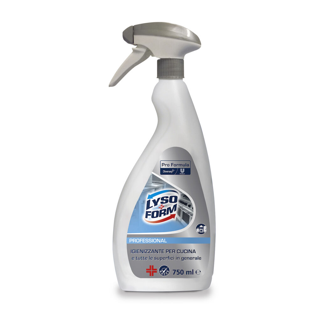 Lysoform Igienizzante Cucina 6x0.75L - Detergente igienizzante ideale per la pulizia delle superfici della cucina e tutte le superfici dure