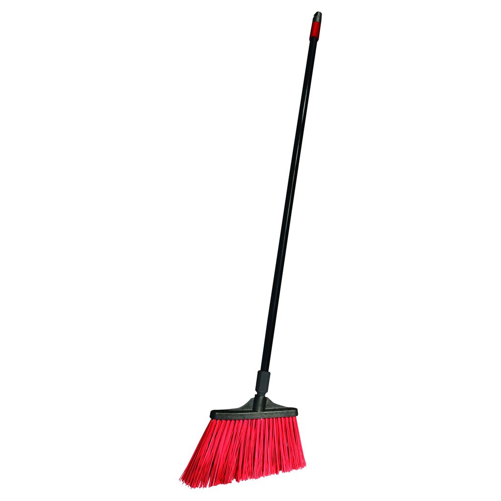 O-Cedar® MaxiStrong® Angle Broom with Unflagged Bristles, 1ea, 6/CT - MAXISTRONG™ ANGLE BROOM (UNFLAGGED)