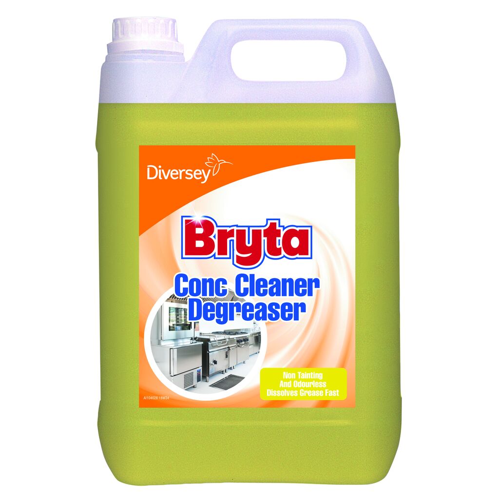 Bryta Concentrated Cleaner Degreaser 2x5L - Heavy duty liquid cleaner degreaser