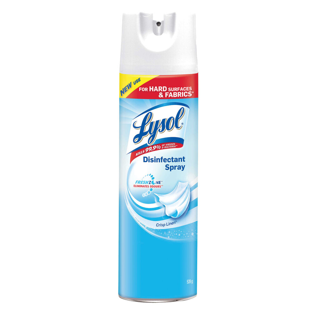 Lysol® Disinfectant Spray - Crisp Linen, 539g, 12/CT