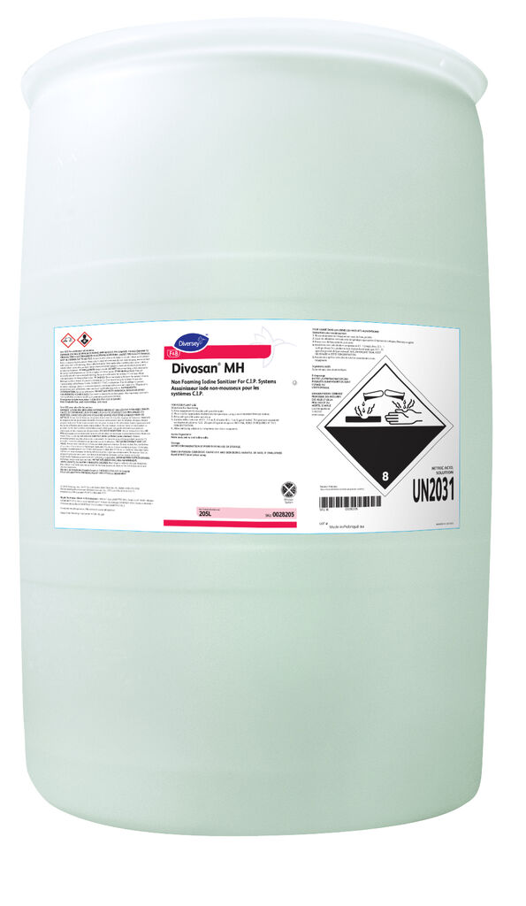 Divosan® MH, 205L - Non-foaming Iodine Sanitizer