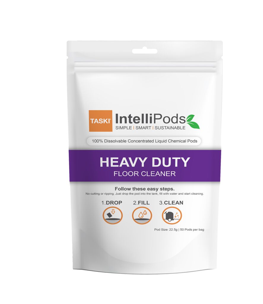 TASKI® IntelliPods Heavy Duty Floor Cleaner, 100ea