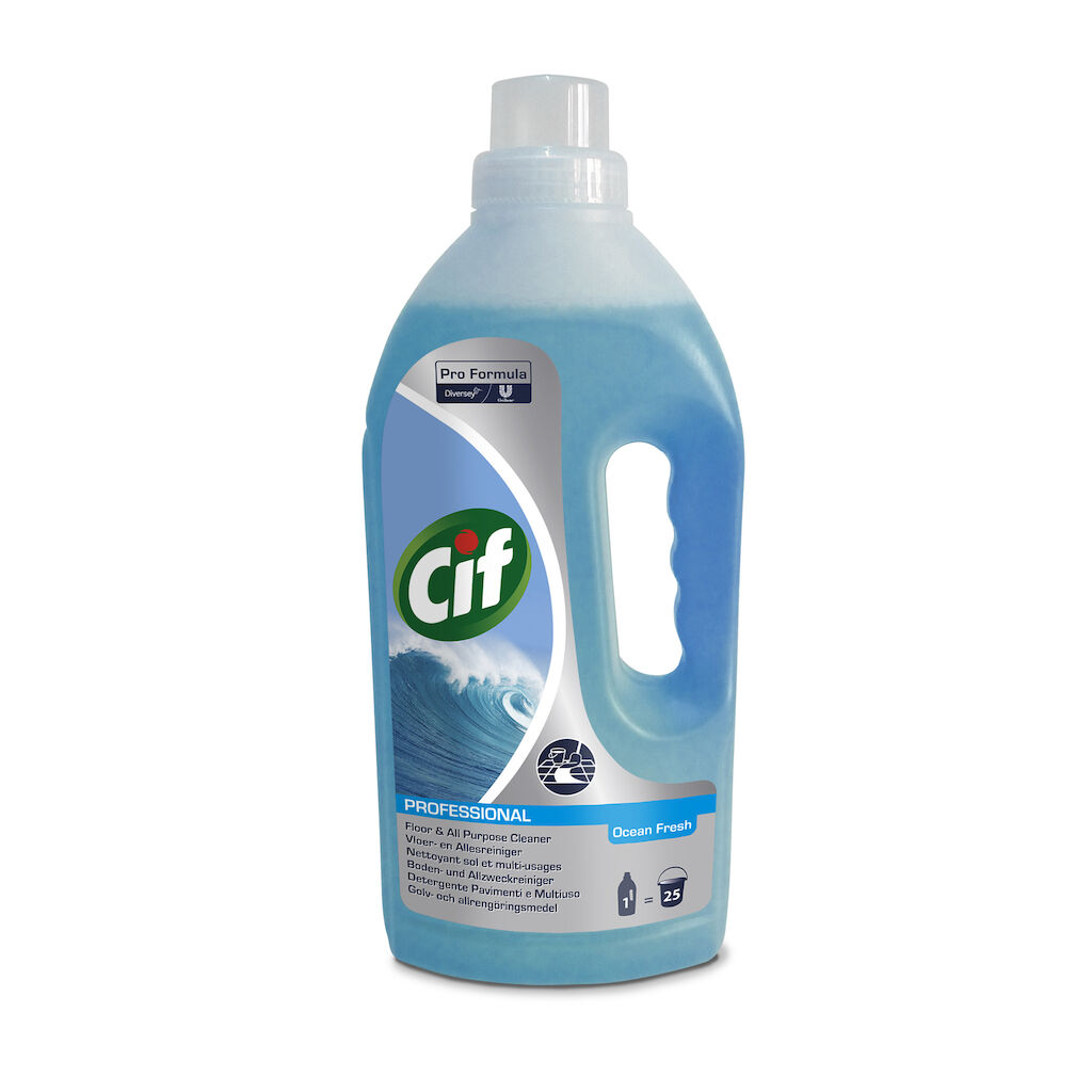 Cif Professional Nettoyant multi-usages et pour sols Ocean Fresh 12x1L