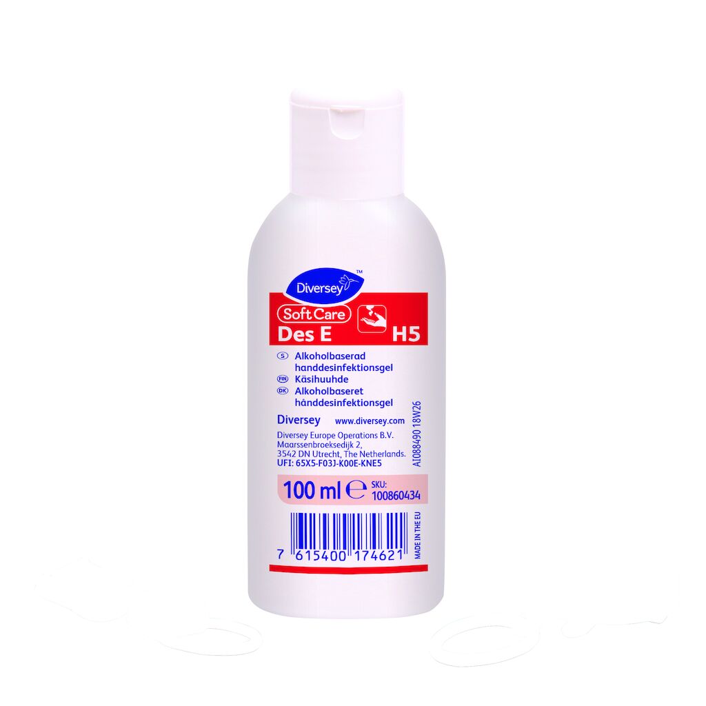 Soft Care Des E H5 50x0.1L - Alkoholbaserad handdesinfektionsgel