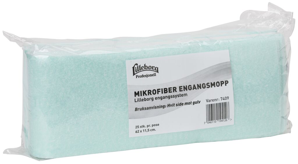 UNIQ DUOTEX MIKROFIBER ENGANGSMOPP 10x25stk. - 60 cm
