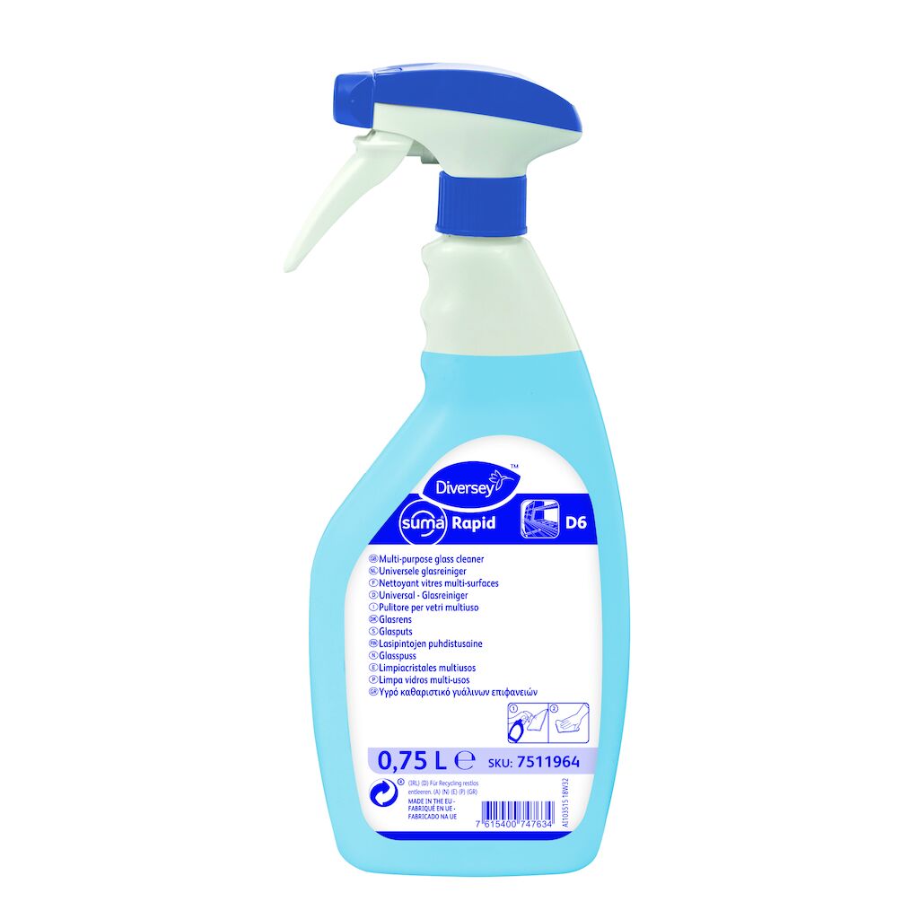 Suma Rapid D6 6x0.75L - Glas- och allrengöringsmedel