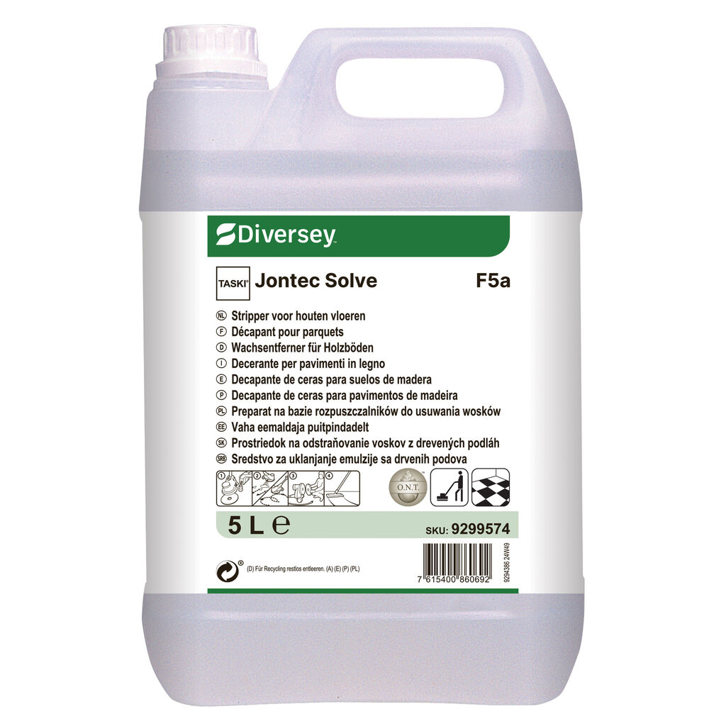 TASKI Jontec Solve 2x5L - Decapante de ceras para pavimentos de madeira