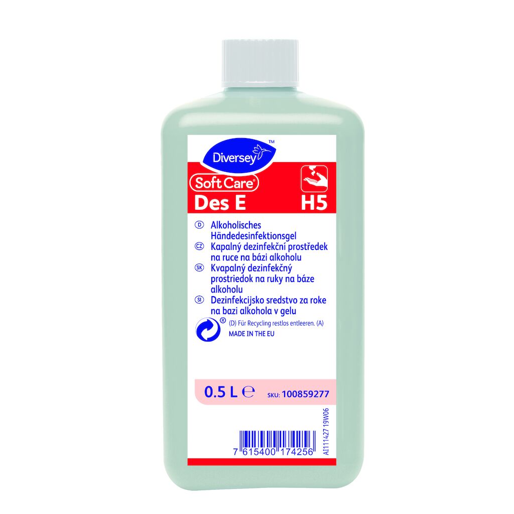 Soft Care Des E H5 10x0.5L - Kapalný dezinfekční prostředek na ruce na bázi alkoholu
