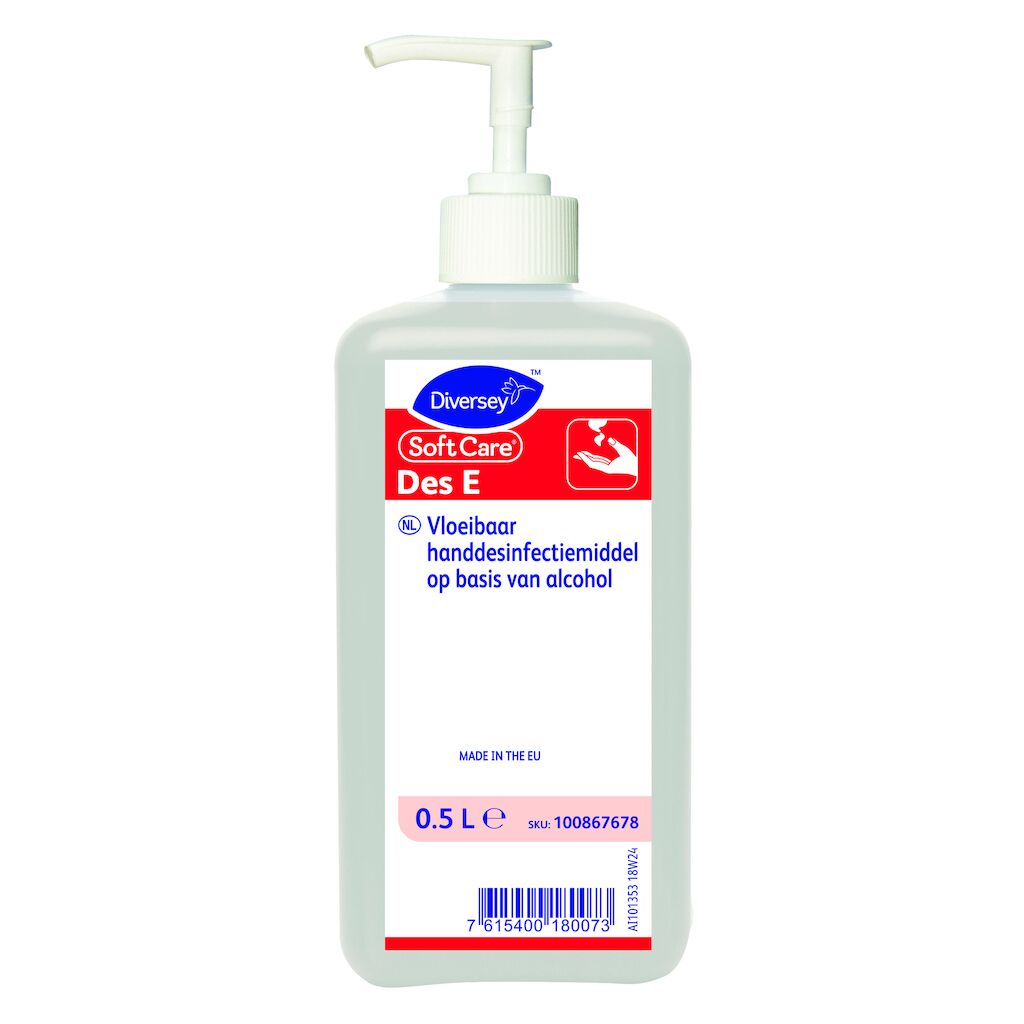 Soft Care Des E H5 10x0.5L - Handdesinfectiemiddel