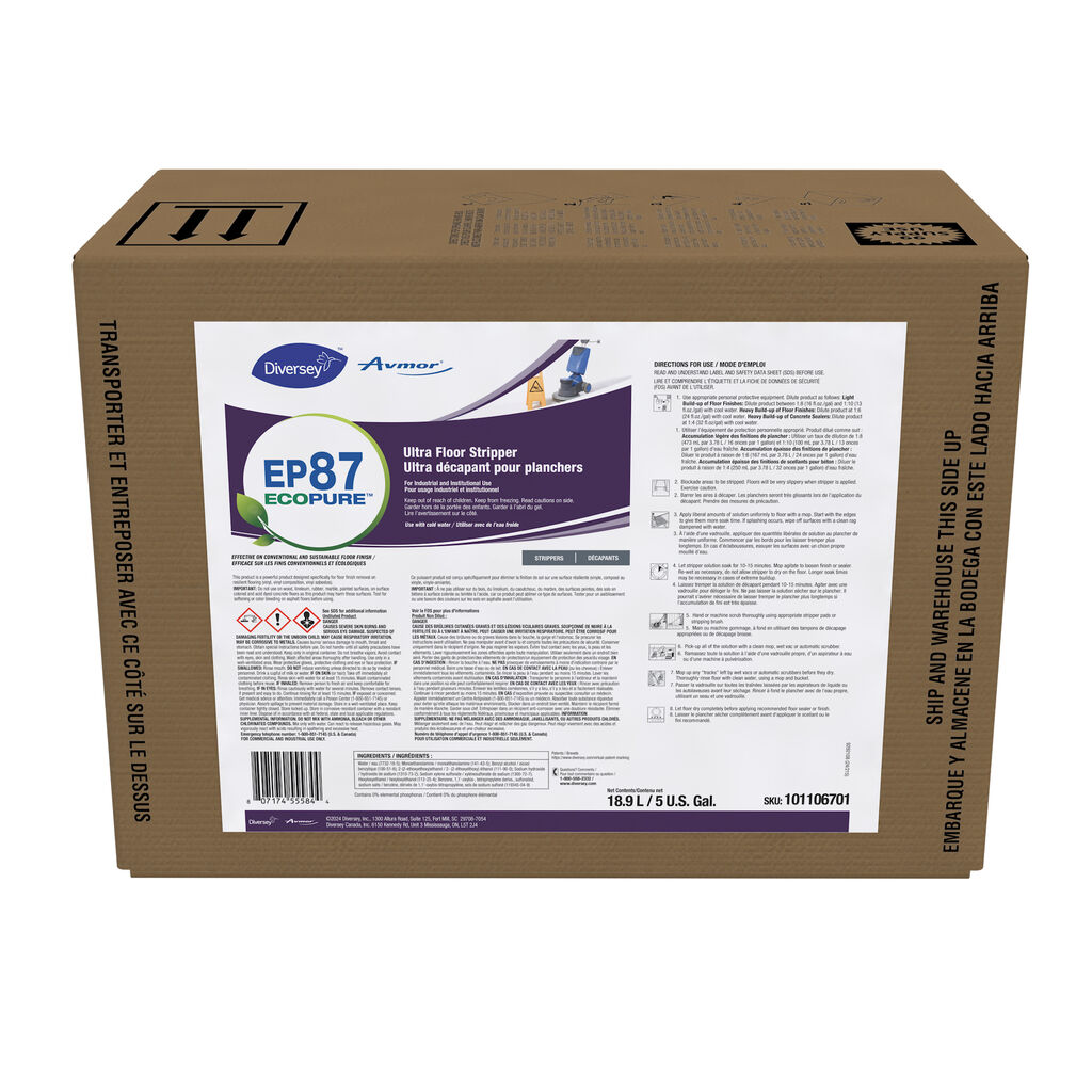 EP87 Ultra Floor Stripper 1x5gl BIB, 5gal - Ultra Floor Stripper