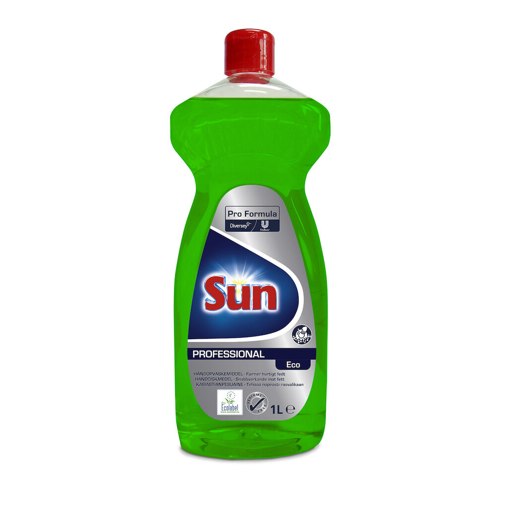 Sun Professional Hand Dishwash 12x1L - Hajusteeton käsiastianpesuaine