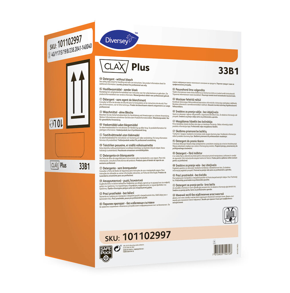 Clax Plus 33B1 10L - Detergent – fără înălbitor