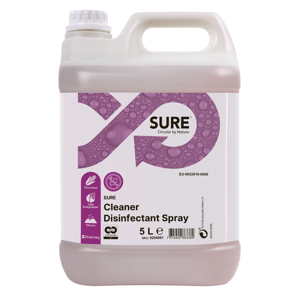 SURE Cleaner Disinfectant Spray 2x5L - Nettoyant désinfectant prêt à l'emploi