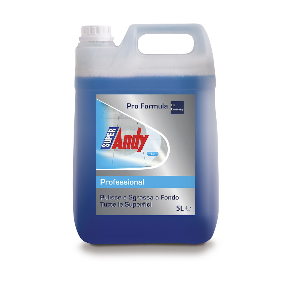 SuperAndy Blu 2x5L - Detergente liquido profumato per pavimenti senza risciacquo