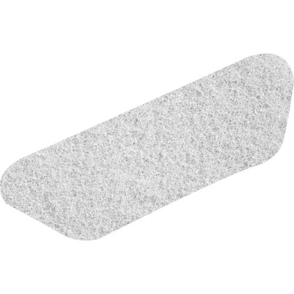 Twister witte vloerpad 2st - 45 cm - Wit - Grove diamante vloerpad