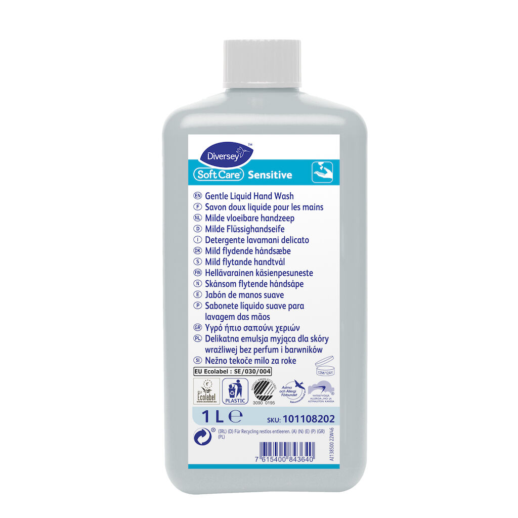 Soft Care Sensitive 10x1L - Detergente lavamani liquido delicato