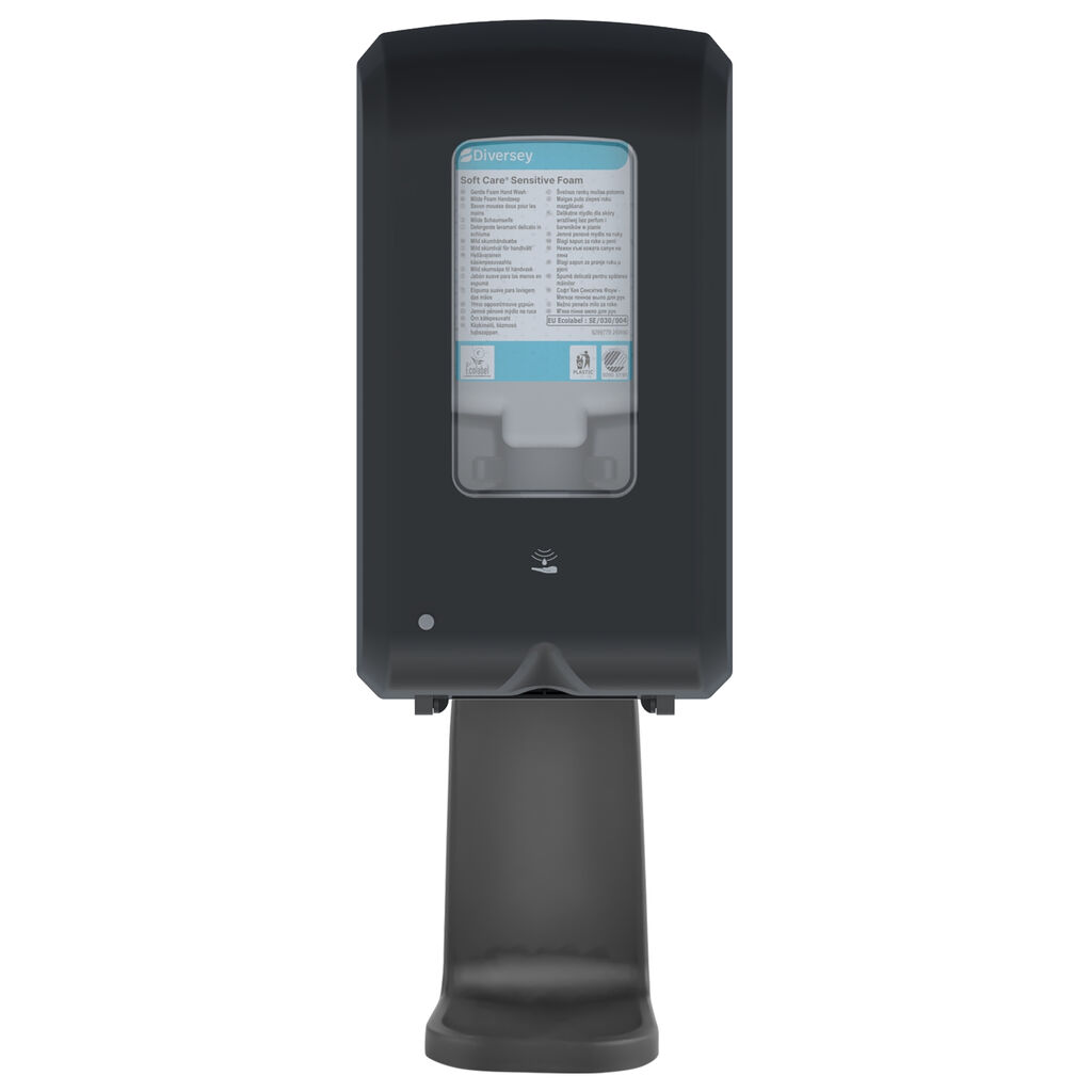 IntelliCare Touchless Dispenser 1pc - Black - Sustainable and efficient automatic handcare dosing solution.