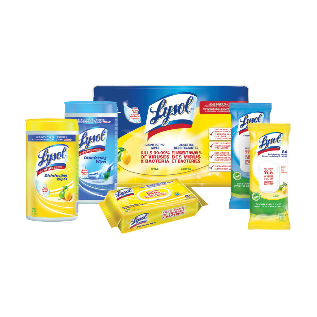 Lysol® Disinfecting Wipes - Citrus, 84ea, 4/CT