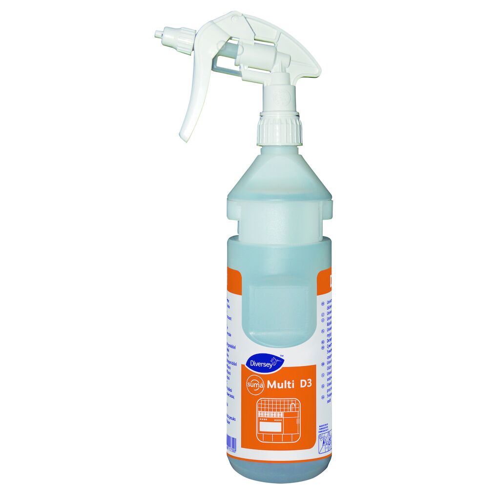 Sprühflaschen Suma Multi D3 D3 6x1Stk. - Leerflaschen für Divermite®/Diverflow® System 750 ml für Suma Multi D3
