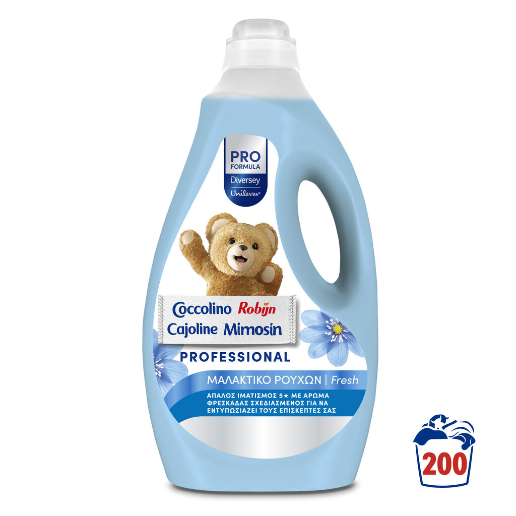 Cajoline Professional Fresh Concentrated 200 washes 2x5L - Το αξιόπιστο μαλακτικό Cajoline, τώρα σε μια φρέσκια νέα εμφάνιση.