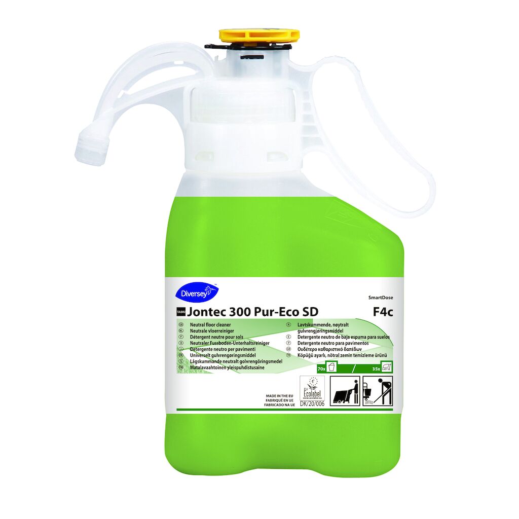 TASKI Jontec 300 Pur-Eco SD F4c 1.4L - Neutrale laagschuimende vloerreiniger in SmartDose®