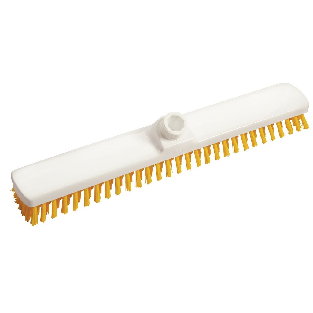 Scrubber Hard 1pz - 40 cm - Giallo - Pulizia del pavimento, contro le macchie ostinate - senza manico in fibra di vetro 7505380