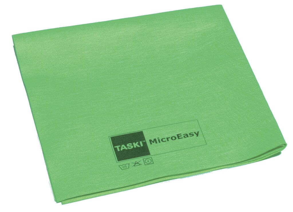 TASKI MicroEasy 5pz - 38 x 37 cm - Verde - Panno in microfibra tessuta-non-tessuta