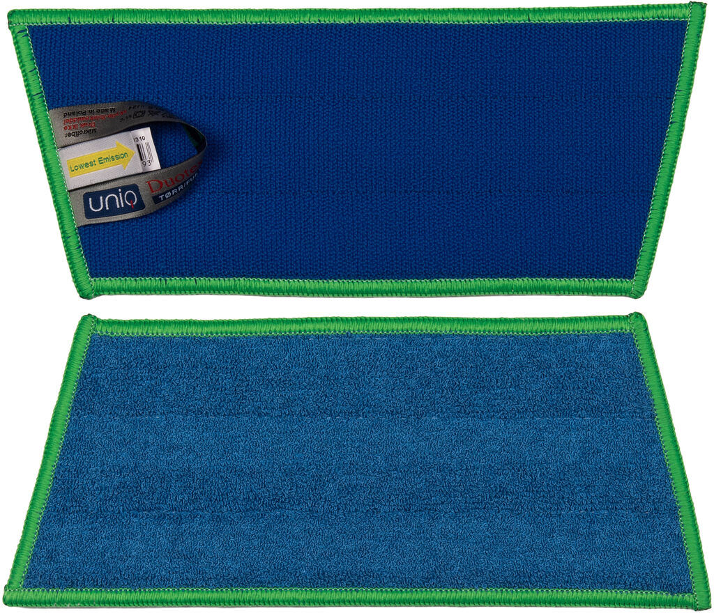 UNIQ DUOTEX TØRR/FUKT VELCRO 5x - 25 cm - Mikrofibermopp med borrelås