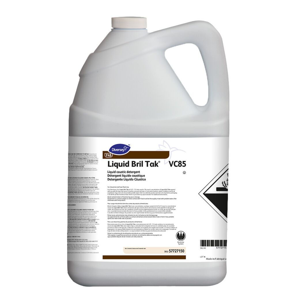 LIQUID BRIL TAK VC85 VC85, 1gal - Liquid Caustic Detergent