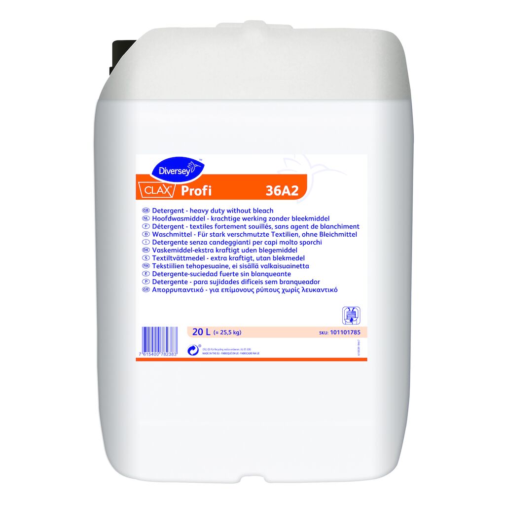 Clax Profi 36A2 20L - Detergente per acque dolci e capi molto sporchi