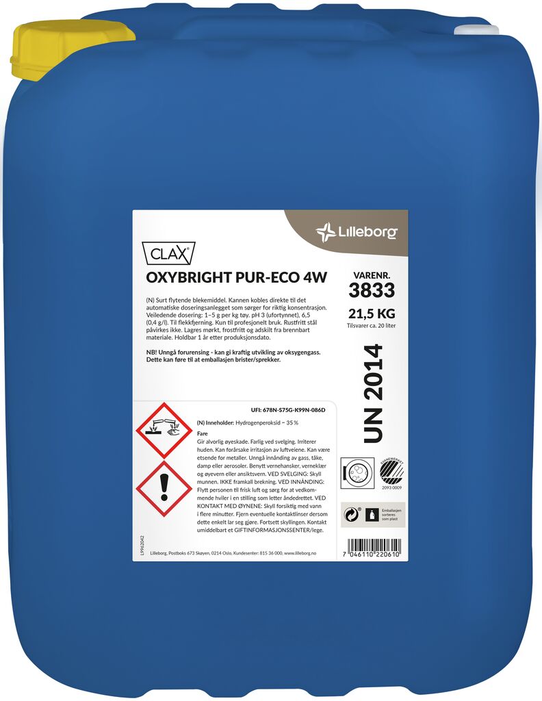 CLAX OXYBRIGHT PUR-ECO 4W 4W 20L