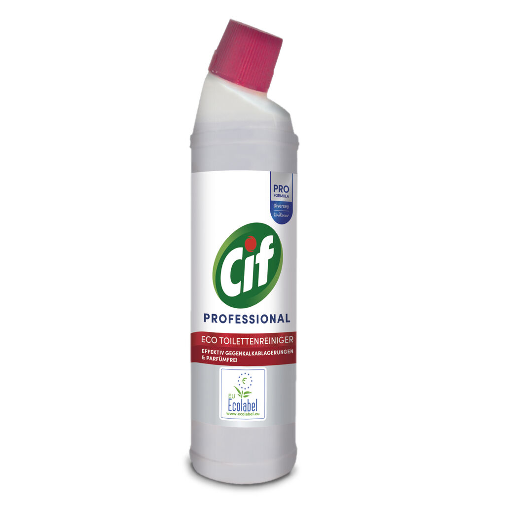 Cif Professional ECO WC Reiniger 6x0.75L - EU-Ecolabel zertifizierter Toilettenreiniger