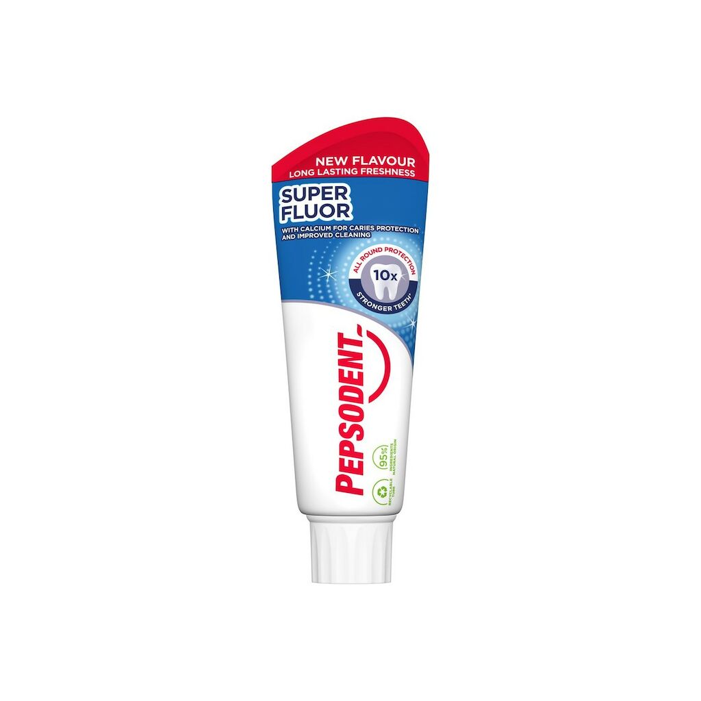 Pepsodent Tandkräm Super Fluor 12x0.075L - Pepsodent Super Fluor är en tandkräm med smak av mint.