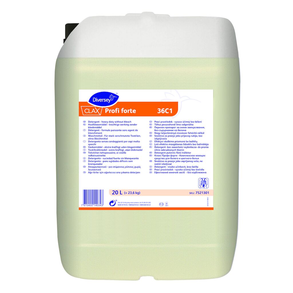 Clax Profi forte 36C1 20L - Detergent puternic fără înălbitor
