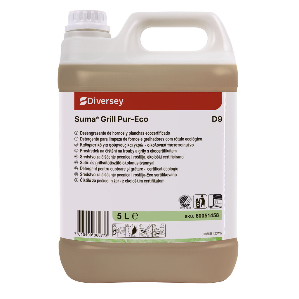 Suma Grill Pur-Eco D9 2x5L - Detergent pentru cuptor/grătar cu certificare ecologică