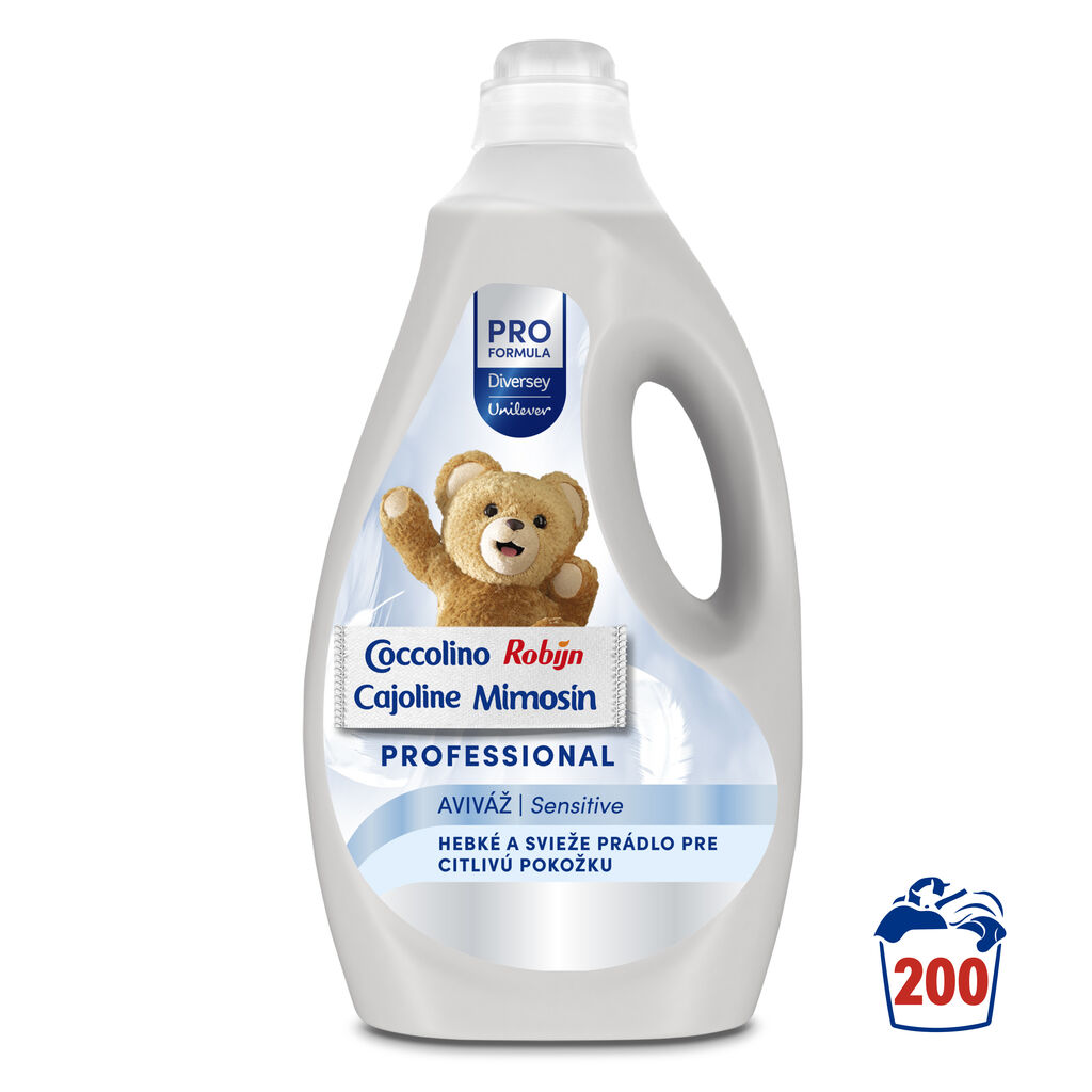 Coccolino Fresh Professional Koncentrovaný avivážny prostriedok 200 praní, 5 l, Pro Formula 2x5L - Váš spoľahlivý avivážny prostriedok Coccolino v sviežom novom vzhľade