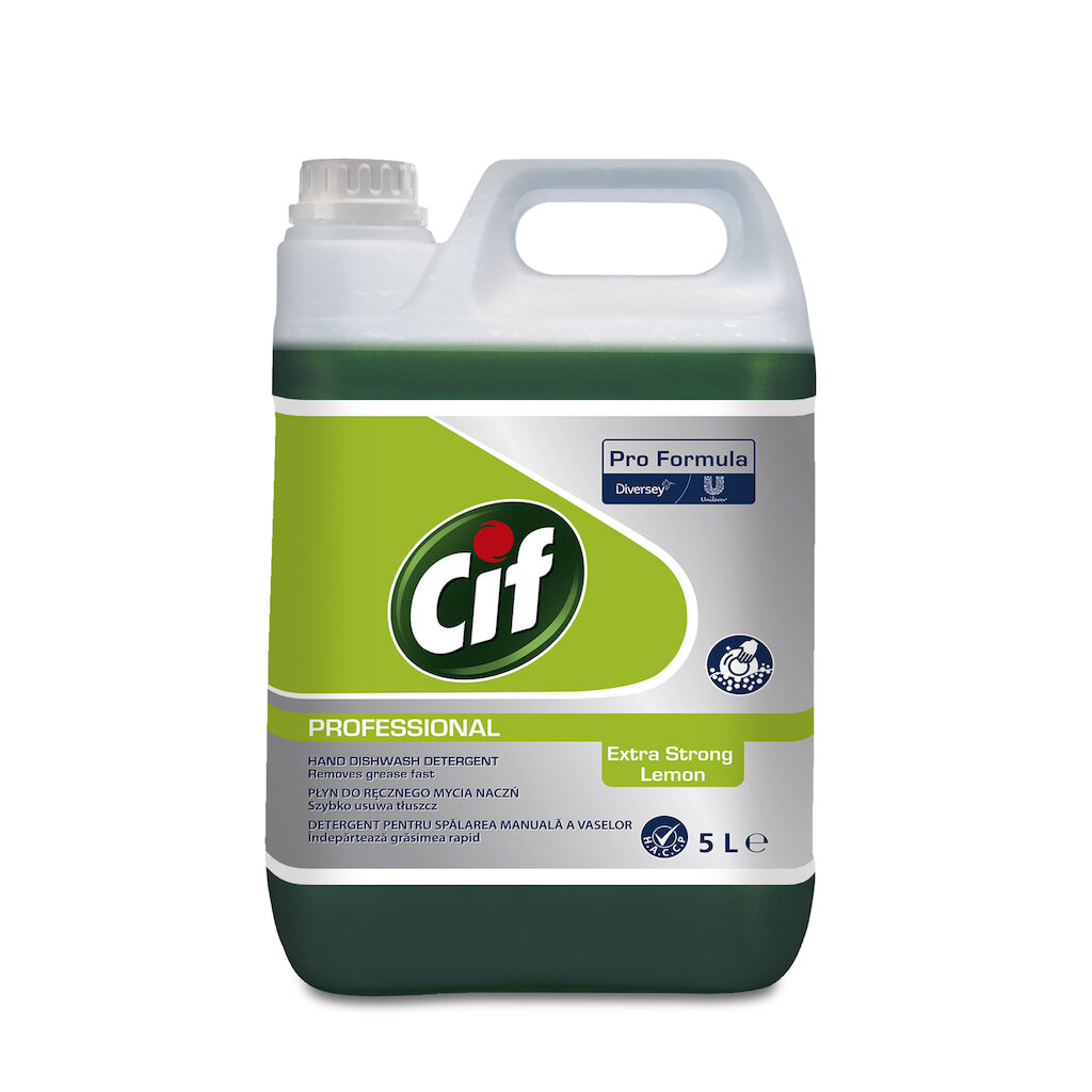 Cif Pro Formula Dishwash Extra Strong Lemon 2x5L - koncentrat do ręcznego mycia naczyń