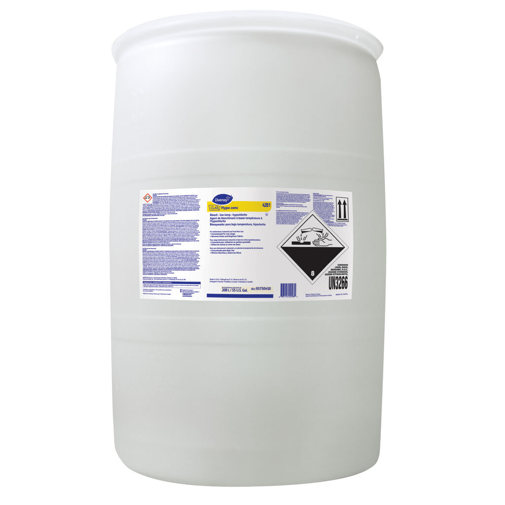 Clax® Hypo conc 42B1 42B1, 55gal - Bleach - low temp - hypochlorite