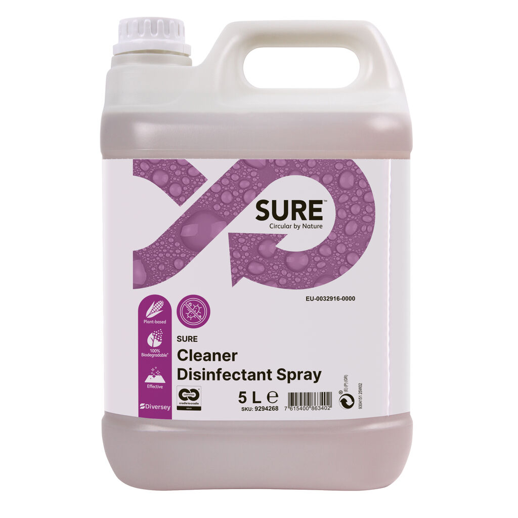 SURE Cleaner Disinfectant Spray 2x5L - Használatra kész tisztító- és fertőtlenítőszer