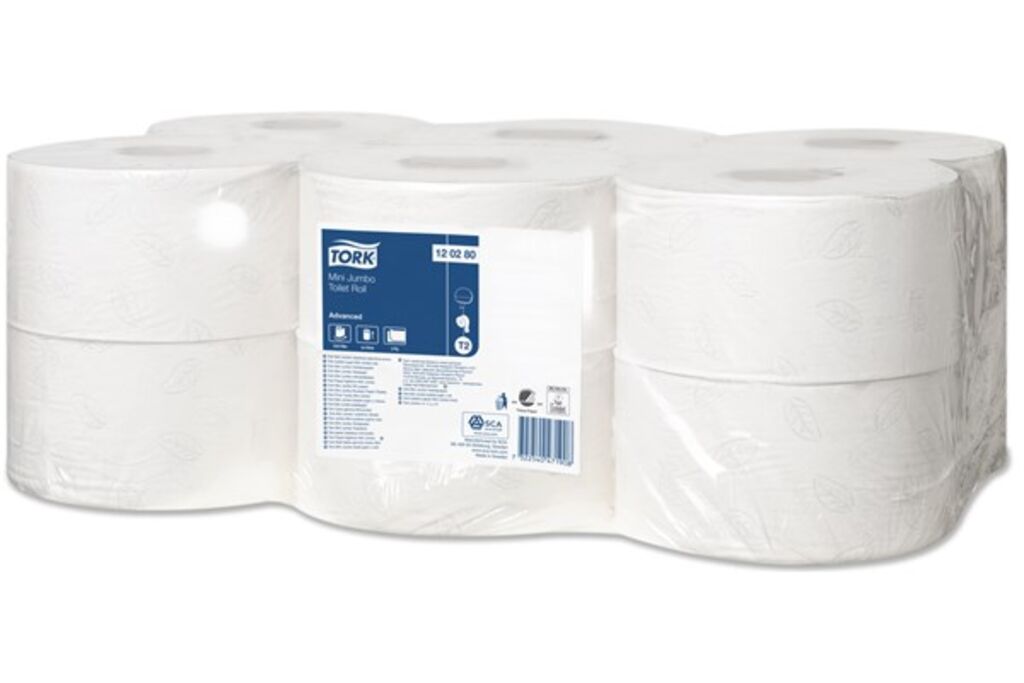 Tork Mini Jumbo Toilet Roll 12x1pc