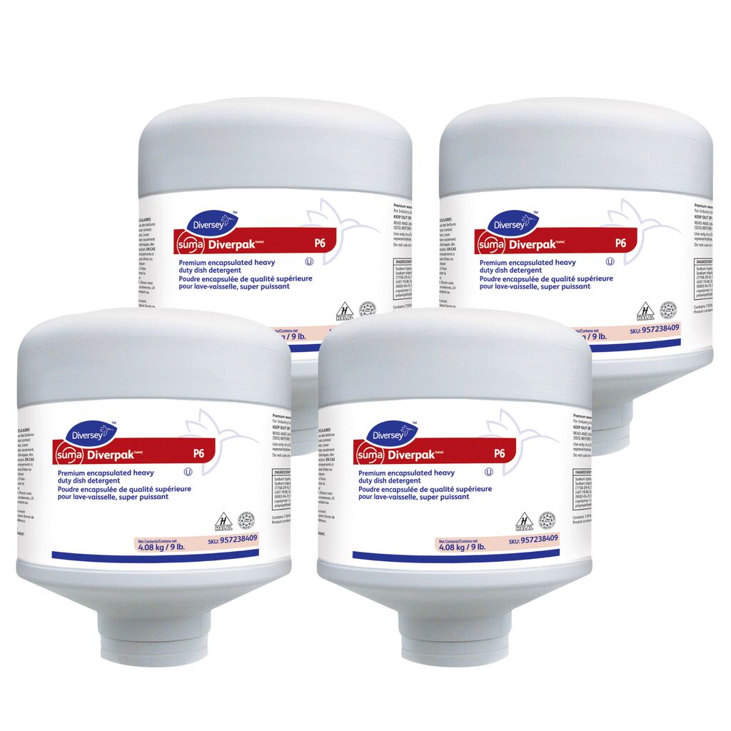 Suma® DiverpakTM/MC P6 P6, 9lb, 4/CT - Premium encapsulated heavy