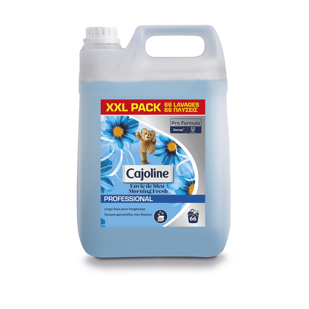 Cajoline Professional Morning Fresh 2x5L - Επώνυμο μαλακτικό υγρό υφασμάτων, με άρωμα φρεσκάδας που διευκολύνει το σιδέρωμα.